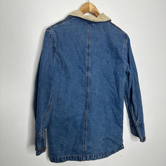 Vintage 1990s Outbrook xs small denim chore coat jacket - Picture 8 of 8